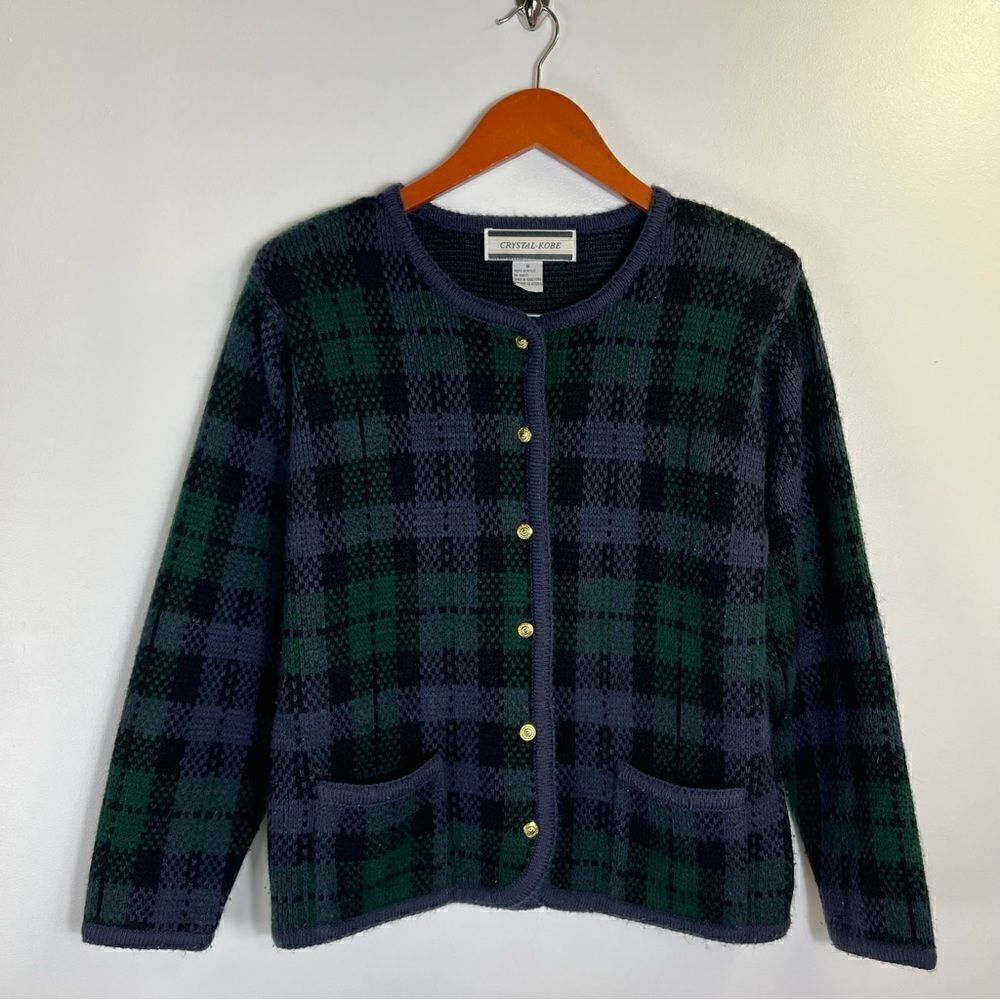 Crystal-Kobe Knit Button Up Sweater Size Small